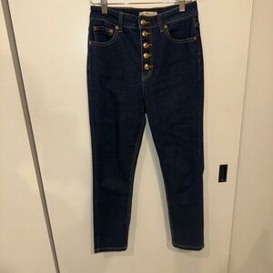 Tory Burch Stylish Dark Blue Women's Jeans